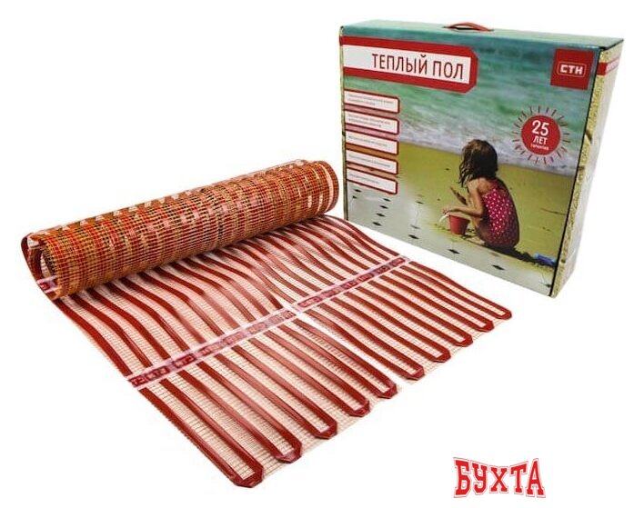 Нагревательный мат СТН City Heat 2.5х1 м 375 Вт 1