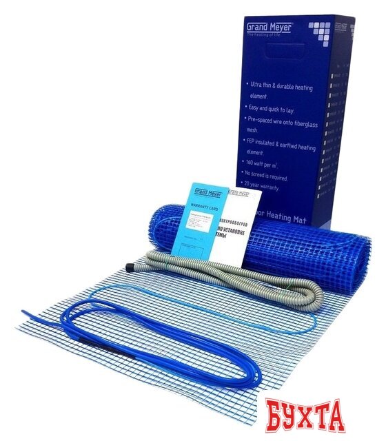 Нагревательный мат Grand Meyer THM180-060 6 кв.м. 1080 Вт 1