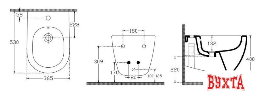 Биде Isvea Infinity 10NF41001 (белый) 4