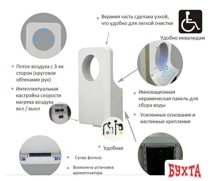 Сушилка для рук Ksitex M-5555 JET 3