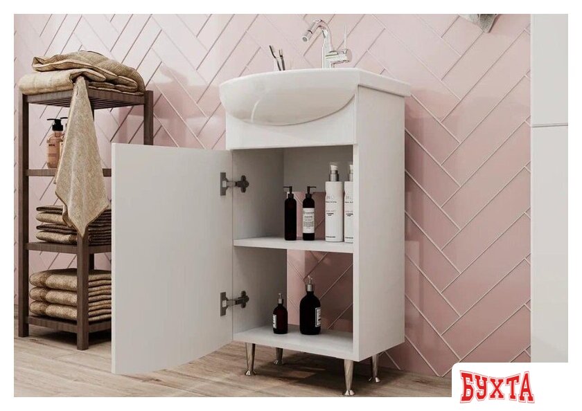 Мебель для ванных комнат Volna Тумба под умывальник Adel 40.1D Азов 5