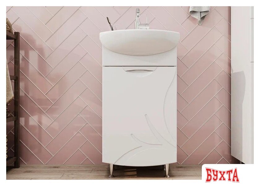 Мебель для ванных комнат Volna Тумба под умывальник Adel 45.1D Азов (напольная) 4