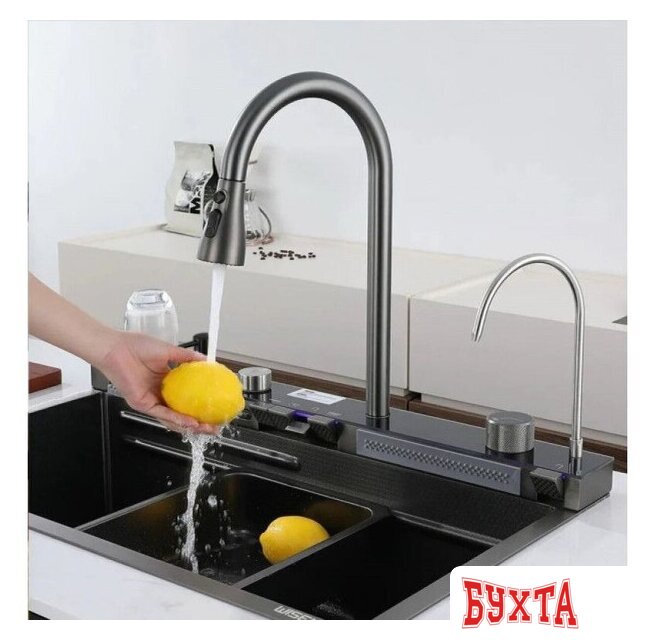 Кухонная мойка Wisent WG-37545BDF 3