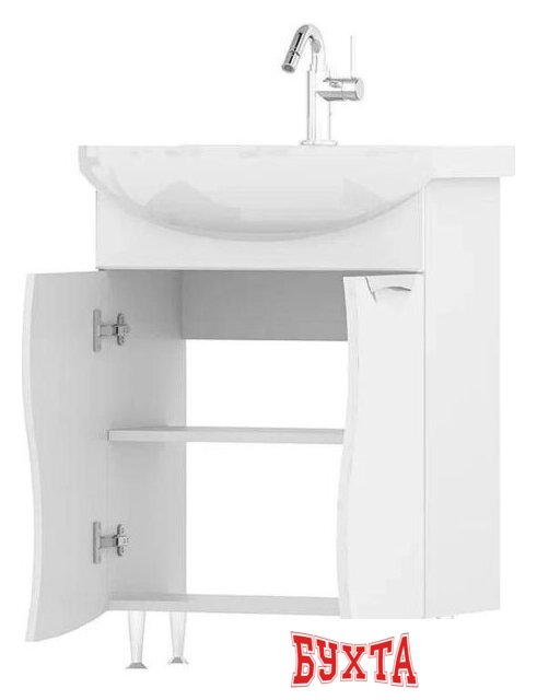 Мебель для ванных комнат Volna Тумба Adel 60.2D с умывальником Балтика 2