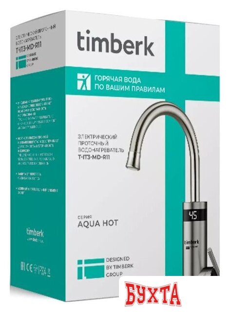 Проточный электрический водонагреватель-кран Timberk Aqua Hot T-IT3-MD-R11 2