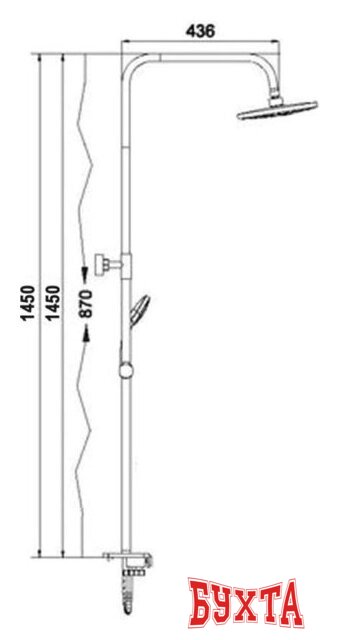 Душевая система Wisent WP3500-3 4