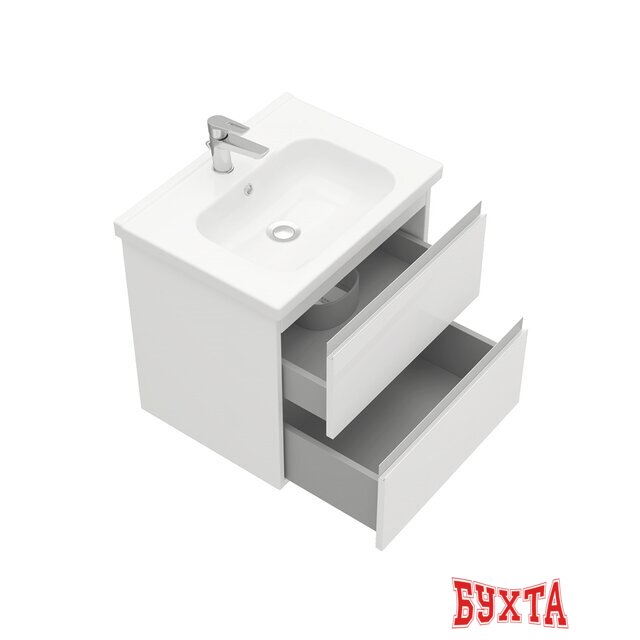 Мебель для ванных комнат Laparet Тумба под умывальник Electra 60 (белый глянец) 2