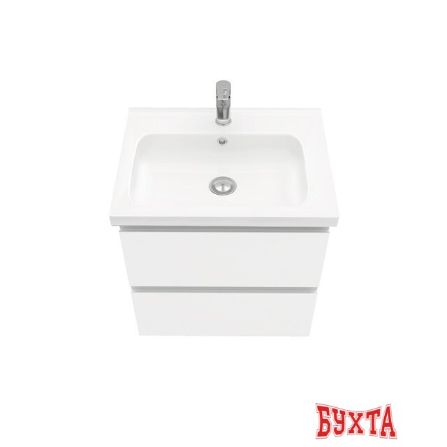 Мебель для ванных комнат Laparet Тумба под умывальник Electra 60 (белый глянец) 3