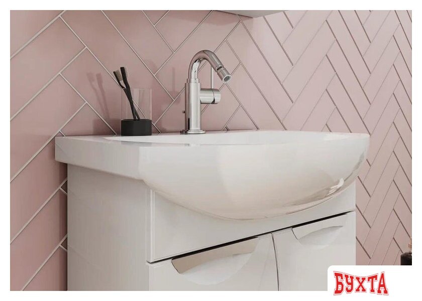 Мебель для ванных комнат Volna Тумба под умывальник Adel 70.2D Балтика 4