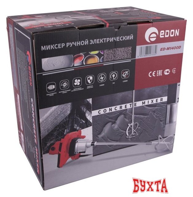 Строительный миксер Edon ED-M1400D 3