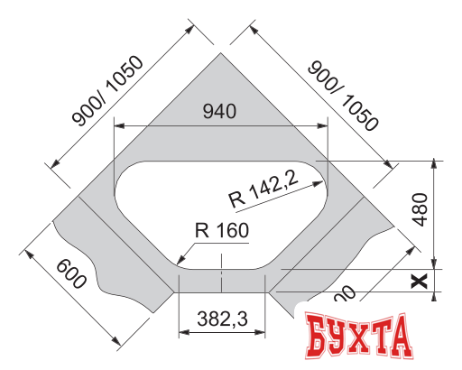 Кухонная мойка Franke Antea AZG 661-E (миндаль) 3