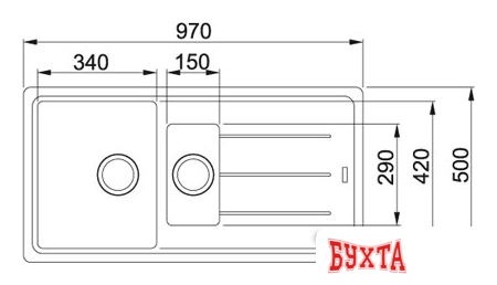 Кухонная мойка Franke BFG 651 (белый) 2