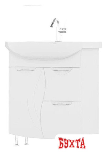 Мебель для ванных комнат Volna Тумба Adel 70.1D.2Y с умывальником Балтика 1