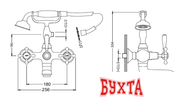 Смеситель Gerhans K01 K13001G (золотистый) 2
