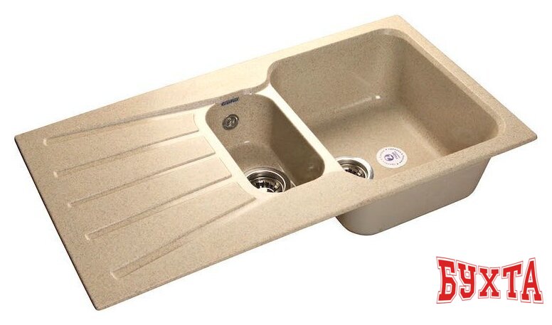 Кухонная мойка GranFest GF-S940KL (песочный) 1