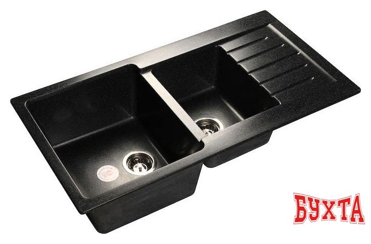 Кухонная мойка GranFest GF-P980KL (черный) 1