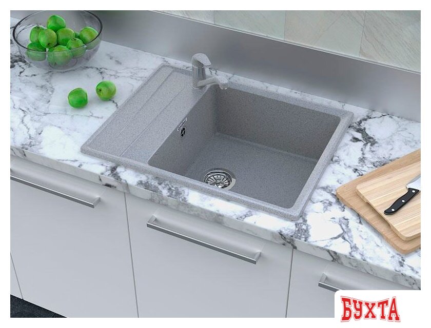 Кухонная мойка GranFest GF-LV-660L (топаз) 3