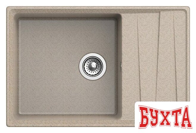 Кухонная мойка GranFest GF-LV-760L (песочный) 2