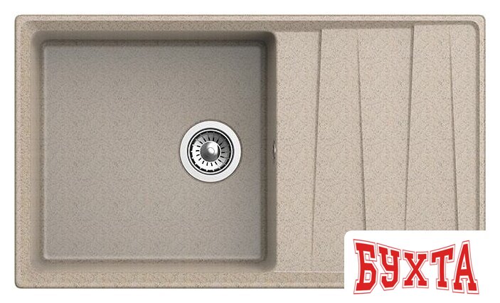 Кухонная мойка GranFest GF-LV-860L (песочный) 2