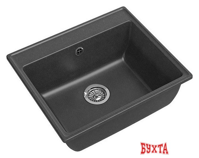 Кухонная мойка GranFest GF-V-580 (графит) 1