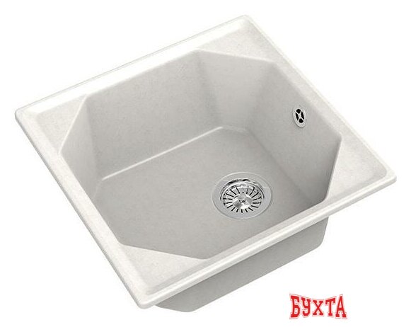 Кухонная мойка GranFest GF-U-500 (белый) 1