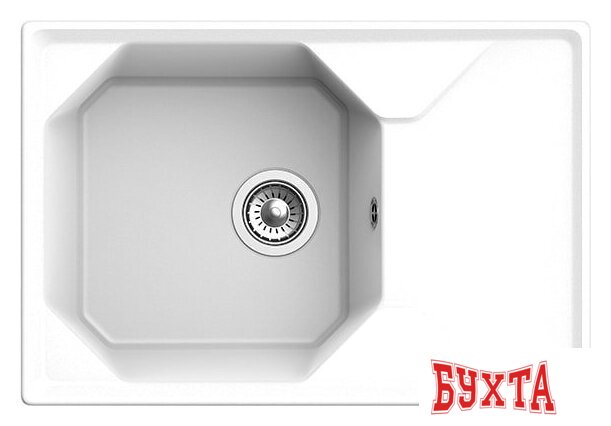 Кухонная мойка GranFest GF-U-740L (иней) 2