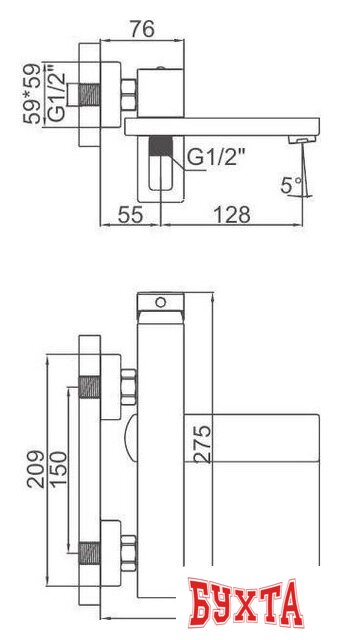 Смеситель Gerhans K13027 3