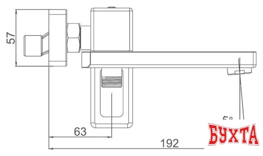 Смеситель Gerhans K13027D 4