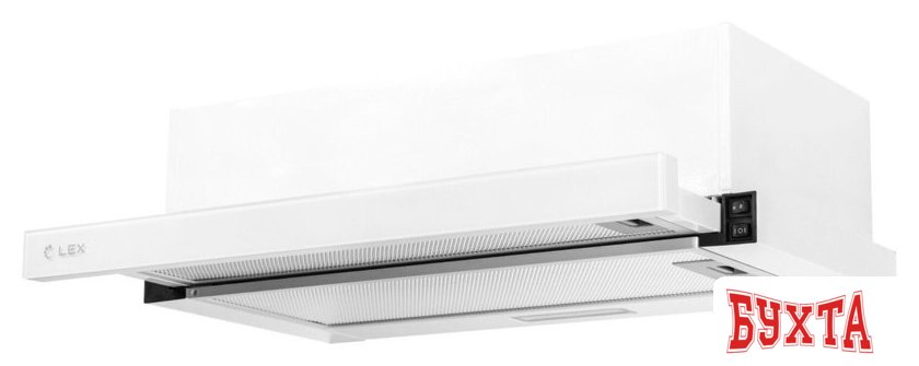 Кухонная вытяжка LEX Hide G 600 (белый) 1