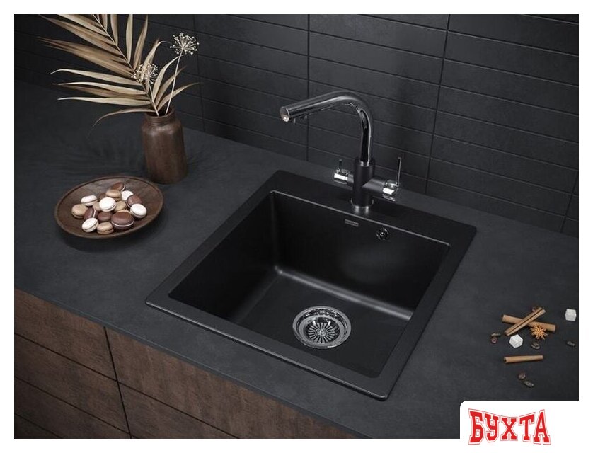 Кухонная мойка Paulmark Kante 50 PM105152-BLM 3