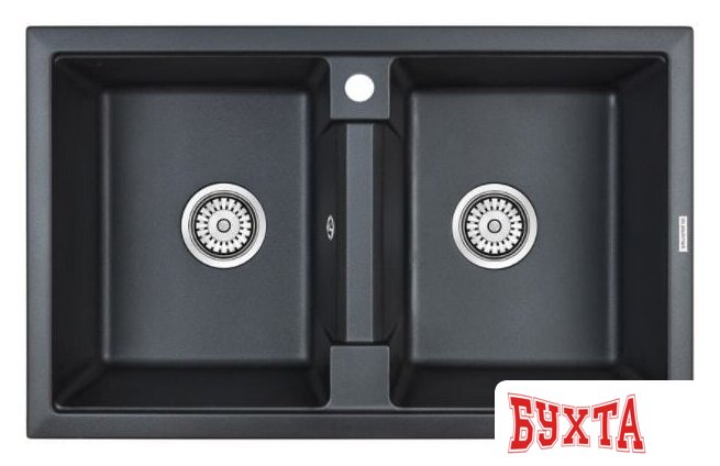 Кухонная мойка Paulmark Tandem 80/2 PM238150-BLM 1