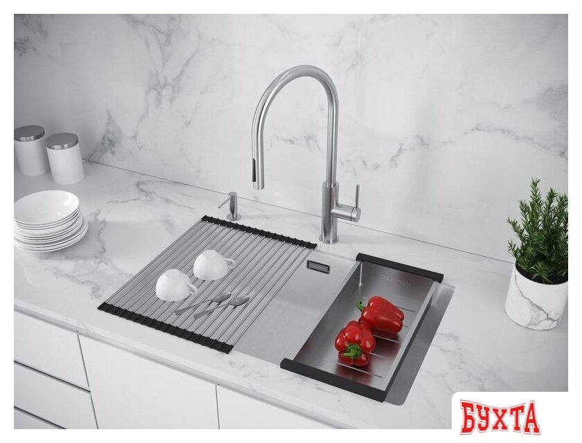 Кухонная мойка Paulmark Lumi LU74SK-WH 4