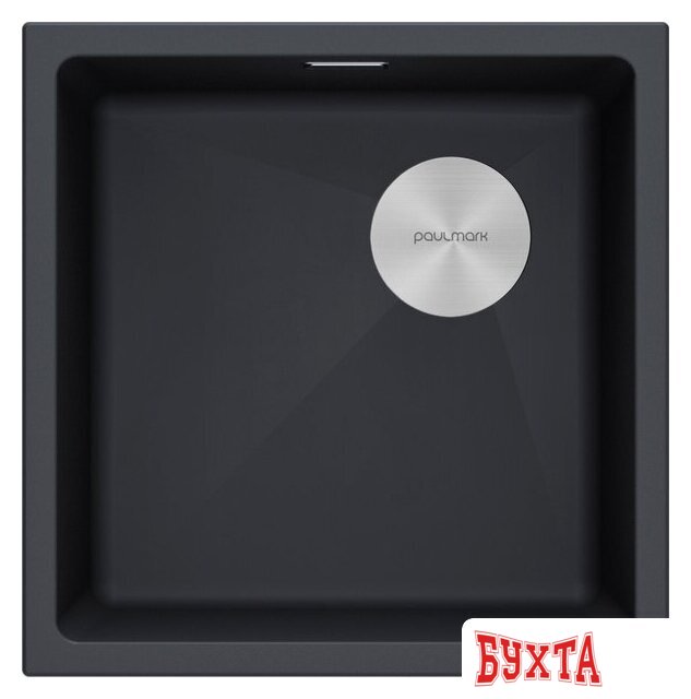 Кухонная мойка Paulmark IT-Granit Lumi 45 Uni-Skew LU45SK-AN (черный/антрацит)