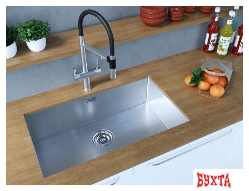 Кухонная мойка Paulmark Aller 74 UNI PM807444-BS 3