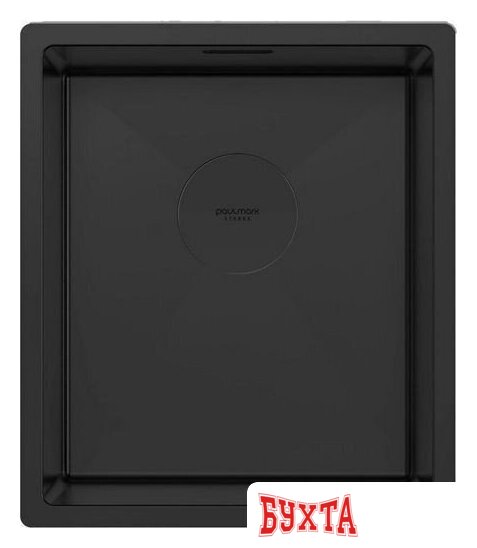 Кухонная мойка Paulmark Next 38 UNI PM213844-MBN (черный/черный матовый) 1