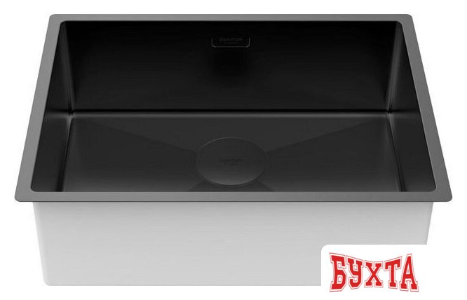 Кухонная мойка Paulmark Next 58 UNI PM215844-MBN (черный/черный матовый) 2