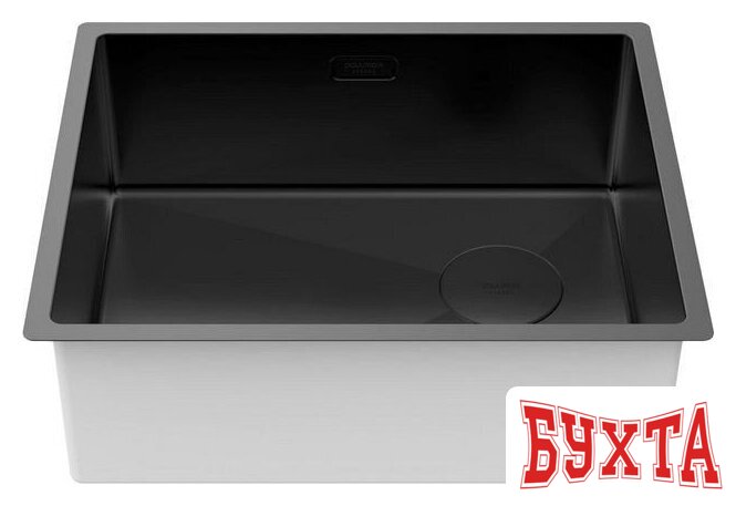 Кухонная мойка Paulmark Next-Skew 54 UNI PM885444-MBN (черный/черный матовый) 2