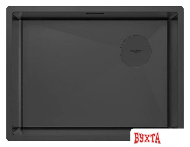 Кухонная мойка Paulmark Next-Skew 58 UNI PM885844-MBN (черный/черный матовый) 1