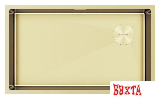 Кухонная мойка Paulmark Next-Skew 74 UNI PM887444-LG (золото/светлое золото) 1