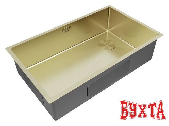Кухонная мойка Paulmark Next-Skew 74 UNI PM887444-LG (золото/светлое золото) 2