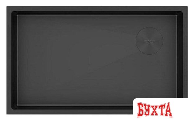 Кухонная мойка Paulmark Next-Skew 74 UNI PM887444-MBN (черный/черный матовый) 1