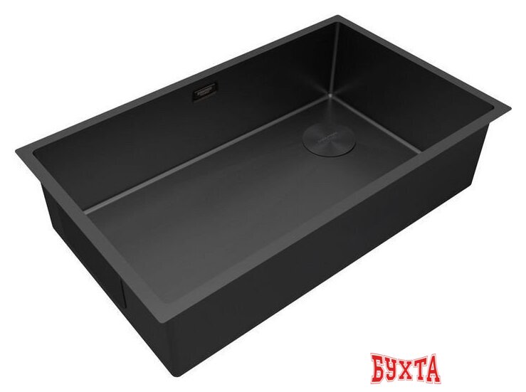 Кухонная мойка Paulmark Next-Skew 74 UNI PM887444-MBN (черный/черный матовый) 2