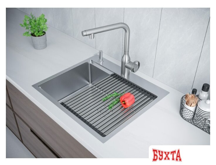 Кухонная мойка Paulmark Kroner-Pro 59 PM705951-BS 4