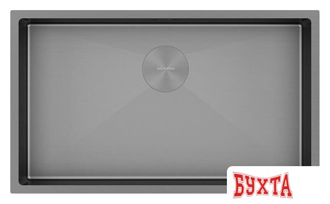 Кухонная мойка Paulmark NEXT 74 UNI PM215444-MG (серый/серый матовый) 1