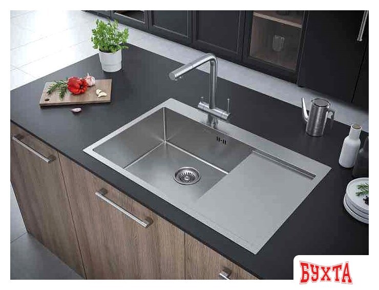 Кухонная мойка Paulmark Kroner 78F PM217851-BSL 3