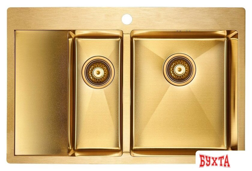 Кухонная мойка Paulmark Kroner 78/2SF PM227851-BGR 1