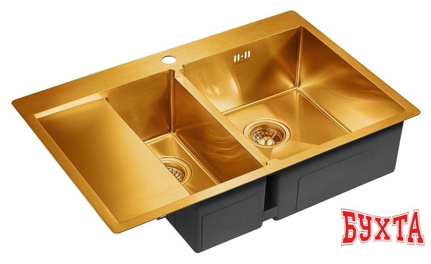 Кухонная мойка Paulmark Kroner 78/2SF PM227851-BGR 3