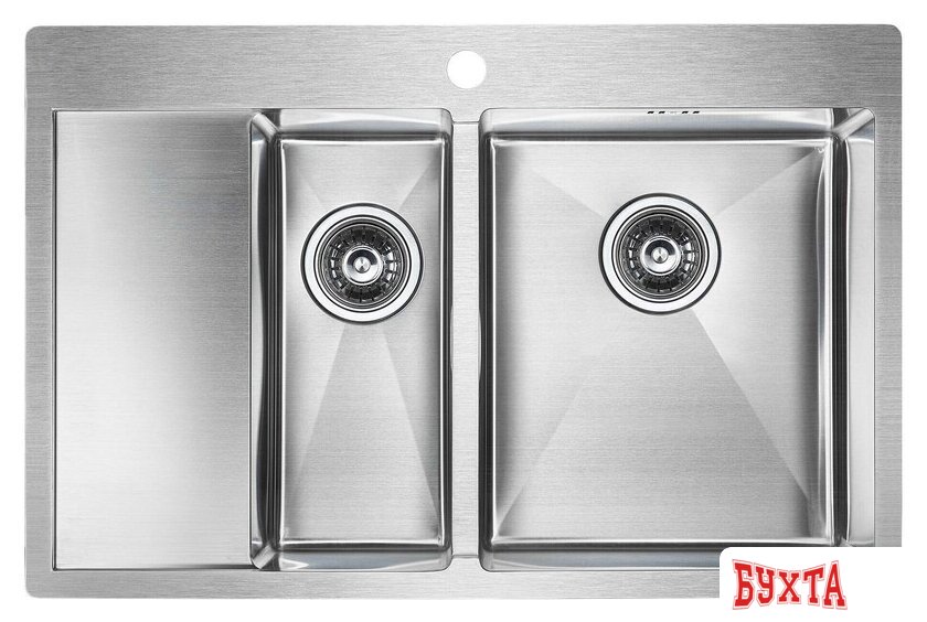 Кухонная мойка Paulmark Kroner 78/2SF PM227851-BSR 1