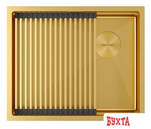 Кухонная мойка Paulmark Next-Pro 54 Uni PM705445-BG (золото/брашированное золото)