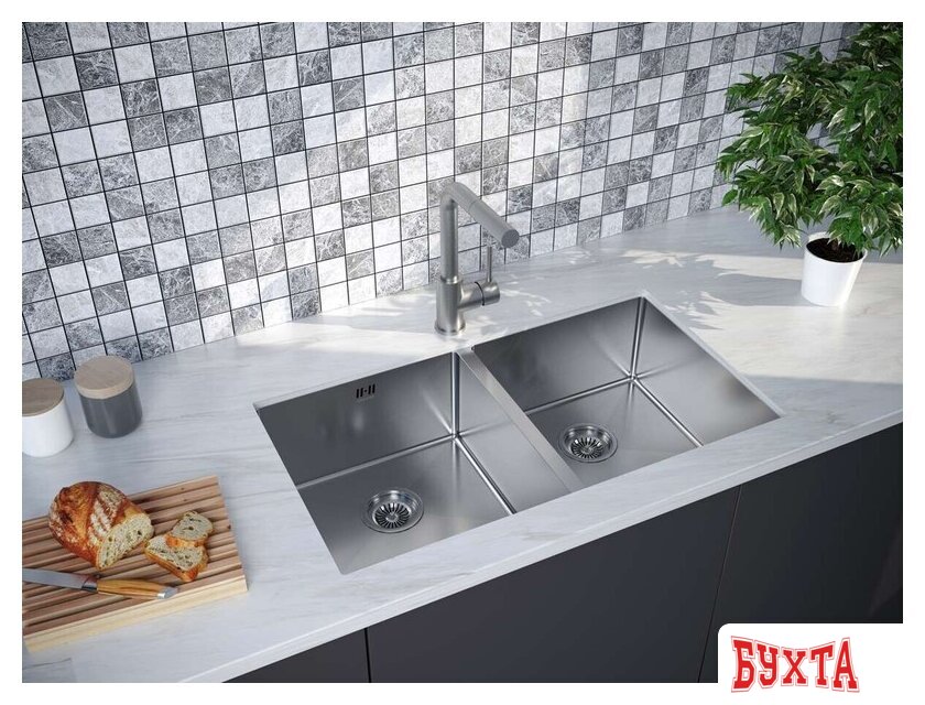 Кухонная мойка Paulmark PM237844-BS 3